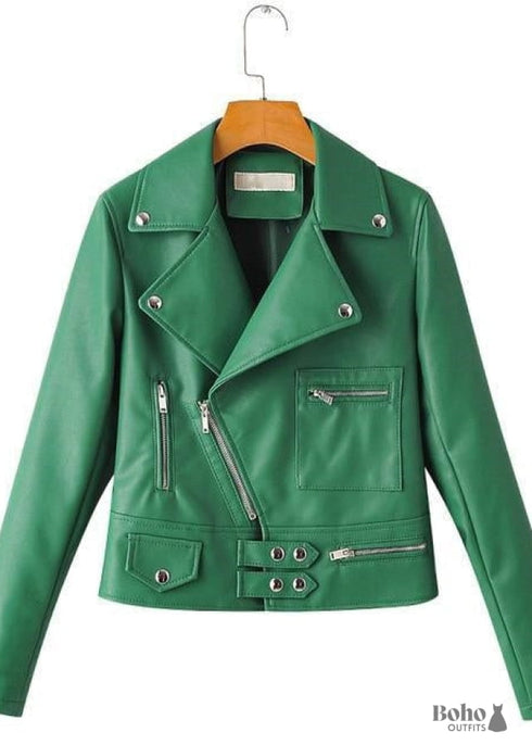Boho Rock Jacket in Faux Leather